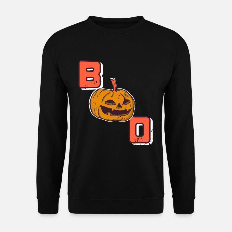 Halloween Pumpkin - Boo - Unisex Sweatshirt - black