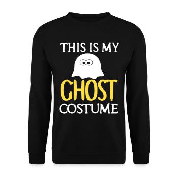 Geist - This is my Ghost Costume - Unisex Sweatshirt - black - Front - Alina (178cm) & Michal (187cm)