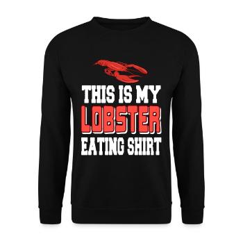 C’est mon homard qui mange - Sweat-shirt Unisexe - noir - Devant - Alina (178cm) & Michal (187cm)
