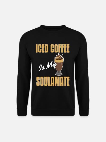 Iced coffee is my soulamate - Unisex Sweatshirt - black