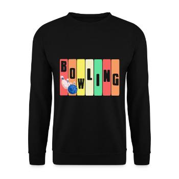 Bowling - Unisex Pullover - Schwarz - Vorne - Alina (178cm) & Michal (187cm)