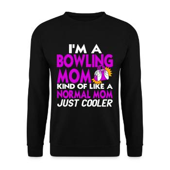 Je suis une maman bowling un peu comme une maman normale juste - Sweat-shirt Unisexe - noir - Devant - Alina (178cm) & Michal (187cm)