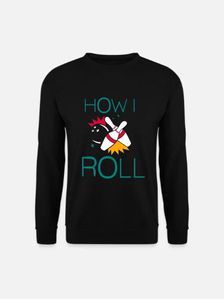 Bowling - How i roll - Unisex Sweatshirt - black