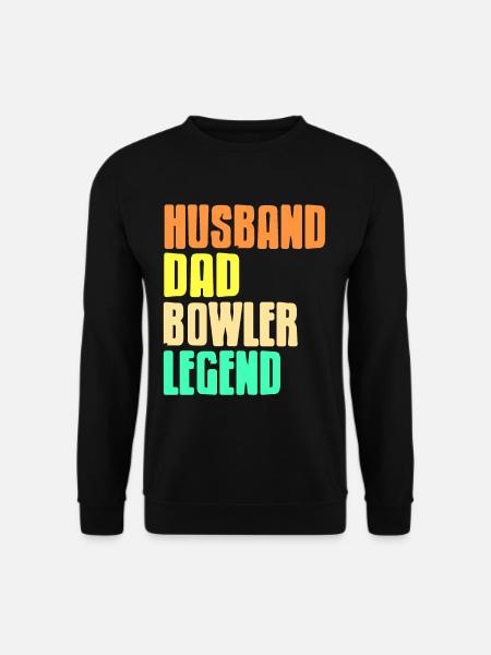 Husband Dad Bowler Legend - Unisex Sweatshirt - black