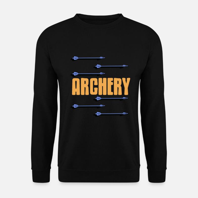 Archery with bow and arrow - Unisex Sweatshirt - black
