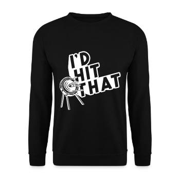 Archery - Id hit that - Unisex Sweatshirt - black - Front - Alina (178cm) & Michal (187cm)