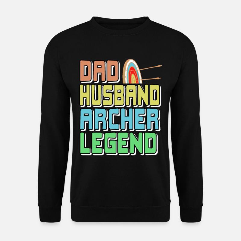 Dad Husband Archer Legend - Unisex Sweatshirt - black