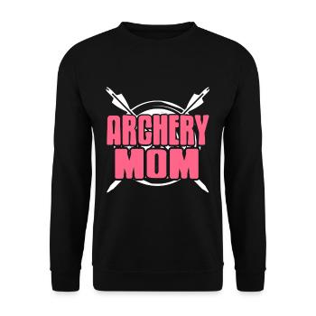 Sagittaire - Maman tir à l’arc - Sweat-shirt Unisexe - noir - Devant - Alina (178cm) & Michal (187cm)