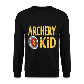 Bogenschütze - Enfant de tir à l’arc - Sweat-shirt Unisexe - noir - Devant - Alina (178cm) & Michal (187cm)