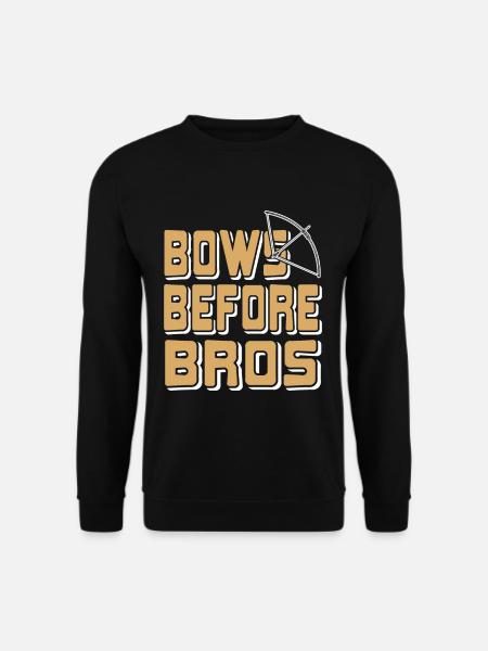 Archer - Bows before Bros - Unisex Sweatshirt - black