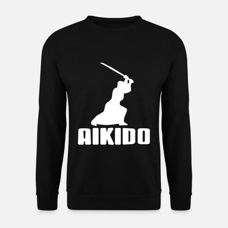 Combattant d’Aïkido à l’épée - Sweat-shirt Unisexe - noir