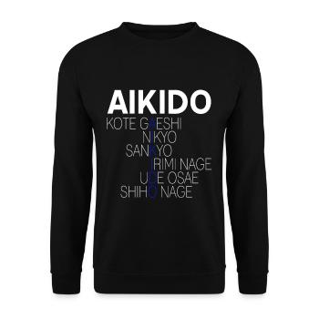 Kote Gaeshi Nikyo sankyo Shiho nage - Unisex Pullover - Schwarz - Vorne - Alina (178cm) & Michal (187cm)