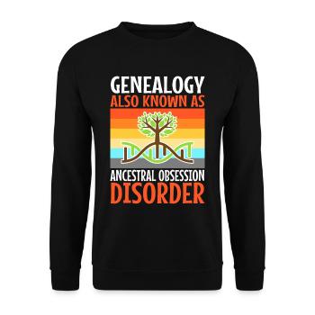 Ancestral obsession disorder - Unisex Sweatshirt - black - Front - Alina (178cm) & Michal (187cm)