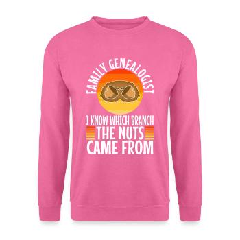 Family genealogist i know which branch the nuts - Unisex Pullover - Pink - Vorne