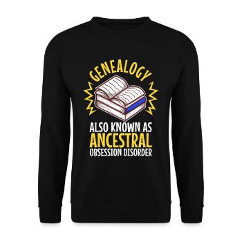 Ancestral obsession disorder - Unisex Sweatshirt - black - Front - Alina (178cm) & Michal (187cm)