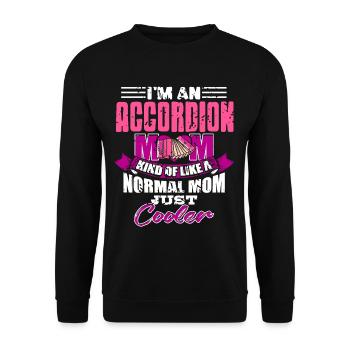 Je suis une maman accordéon un peu maman normale mais plus cool - Sweat-shirt Unisexe - noir - Devant - Alina (178cm) & Michal (187cm)