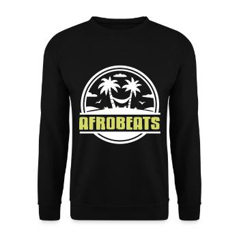 Afrobeats urlaub afrika stolz - Unisex Pullover - Schwarz - Vorne - Alina (178cm) & Michal (187cm)
