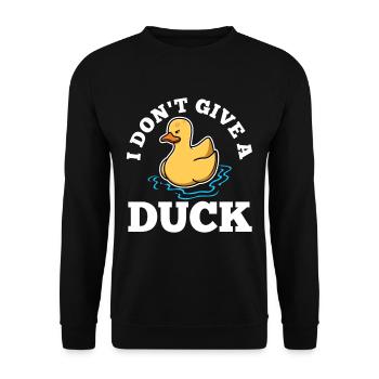 Je ne donne pas un canard - Sweat-shirt Unisexe - noir - Devant - Alina (178cm) & Michal (187cm)