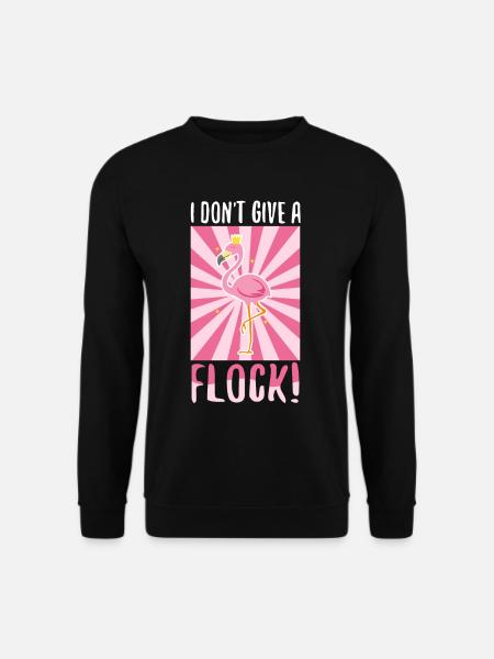 I don't give a flock - Unisex Sweatshirt - black