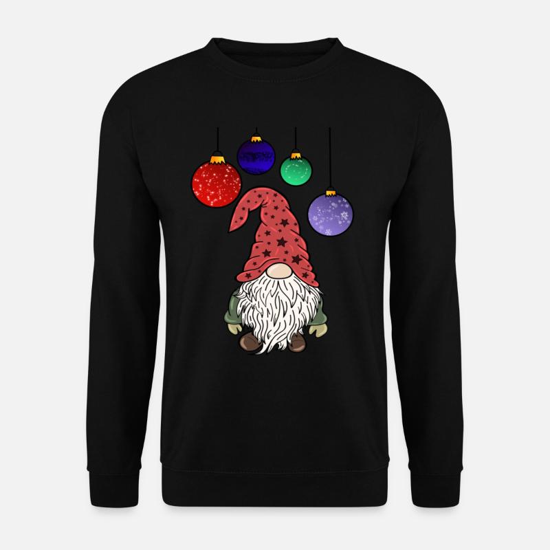 Christmas Gnome Christmas Elves - Unisex Sweatshirt - black
