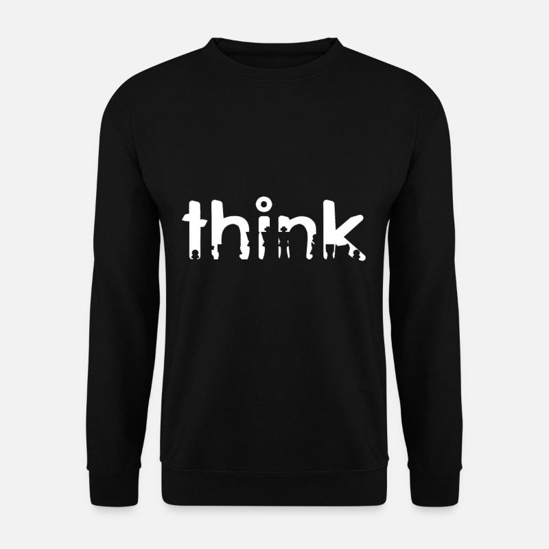 Schach spiel - think - Unisex Pullover - Schwarz