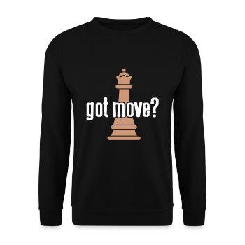 Échecs - Vous avez du mouvement? - Sweat-shirt Unisexe - noir - Devant - Alina (178cm) & Michal (187cm)