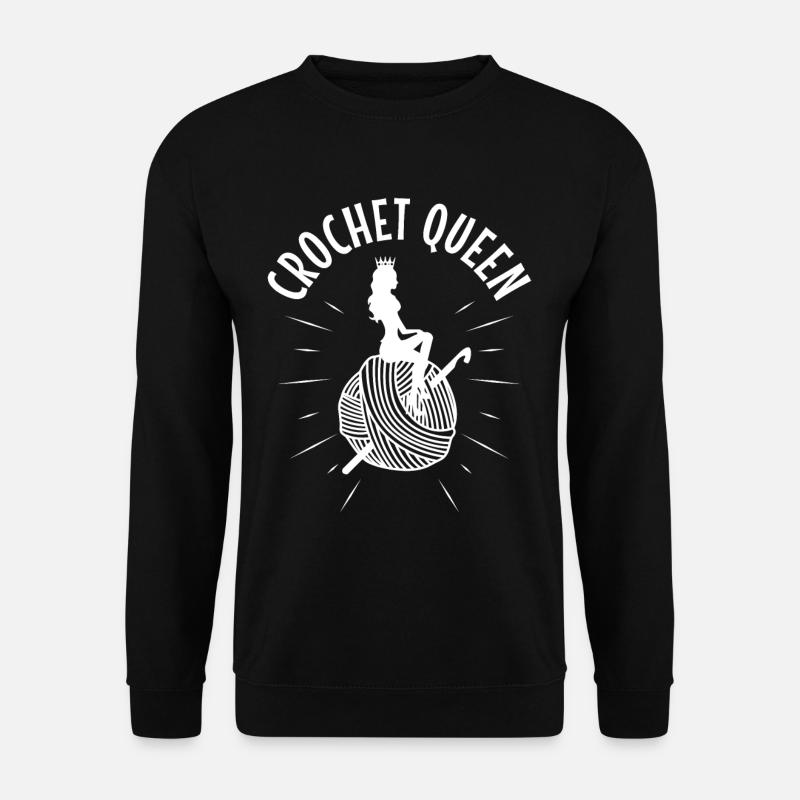 Crochet queen - Unisex Pullover - Schwarz