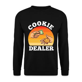 Cookie dealer - Unisex Sweatshirt - black - Front - Alina (178cm) & Michal (187cm)
