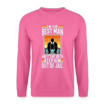 Im the best man - Unisex Sweatshirt - pink - Front