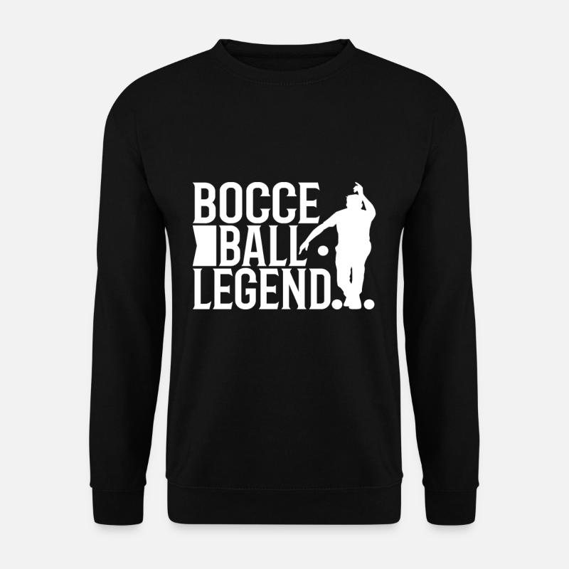 Bocce ball legend - Unisex Sweatshirt - black
