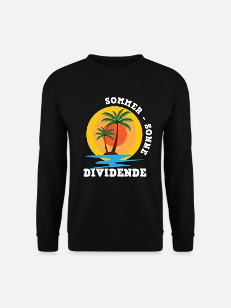 Sommer Sonne Dividende - Unisex Pullover - Schwarz