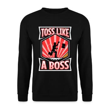 Lancer comme un trou de maïs - Sweat-shirt Unisexe - noir - Devant - Alina (178cm) & Michal (187cm)