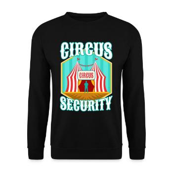 Circus security - Unisex Sweatshirt - black - Front - Alina (178cm) & Michal (187cm)