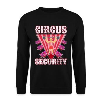 Circus security - Unisex Sweatshirt - black - Front - Alina (178cm) & Michal (187cm)