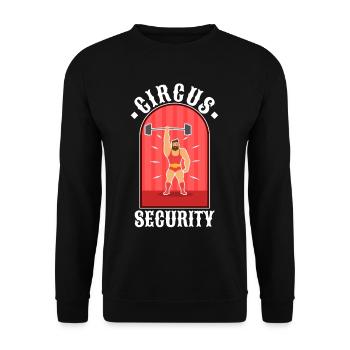 Circus security - Unisex Sweatshirt - black - Front - Alina (178cm) & Michal (187cm)