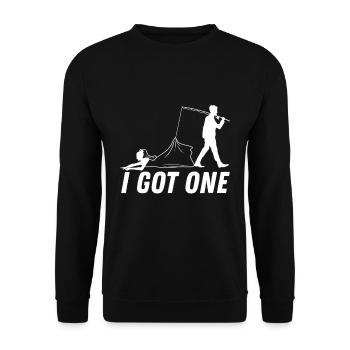 I Got One Bräutigam - Unisex Pullover - Schwarz - Vorne - Alina (178cm) & Michal (187cm)