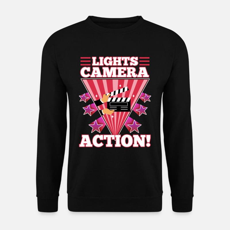 Lumière l’action de la caméra - Sweat-shirt Unisexe - noir