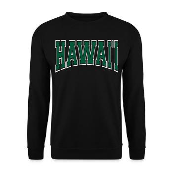 Hawaii - Unisex Sweatshirt - black - Front - Alina (178cm) & Michal (187cm)