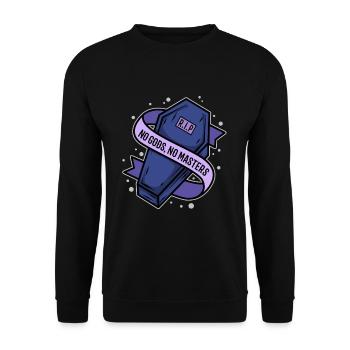 No Gods No Masters - Unisex Sweatshirt - black - Front - Alina (178cm) & Michal (187cm)