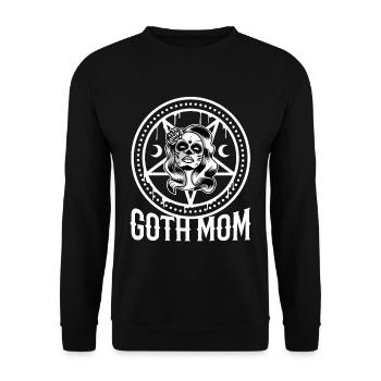 Goth Mom - Unisex Sweatshirt - black - Front - Alina (178cm) & Michal (187cm)