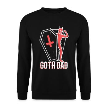 Papa gothique - Sweat-shirt Unisexe - noir - Devant - Alina (178cm) & Michal (187cm)