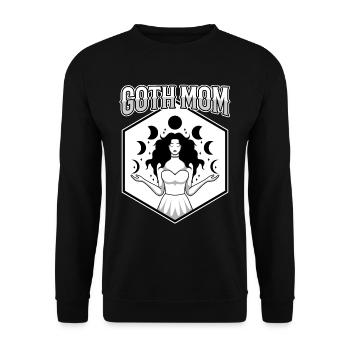Goth Mom - Unisex Sweatshirt - black - Front - Alina (178cm) & Michal (187cm)
