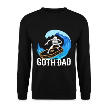 Papa gothique - Sweat-shirt Unisexe - noir - Devant - Alina (178cm) & Michal (187cm)