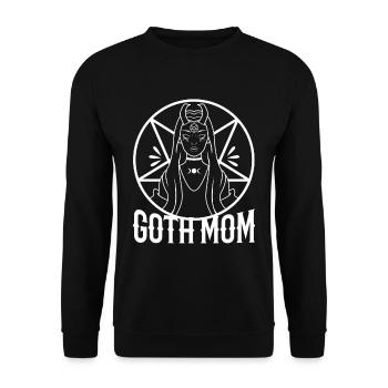 Goth Mom - Unisex Sweatshirt - black - Front - Alina (178cm) & Michal (187cm)