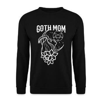 Goth Mom - Unisex Sweatshirt - black - Front - Alina (178cm) & Michal (187cm)