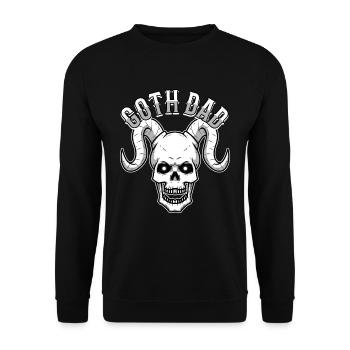 Goth Dad - Unisex Sweatshirt - black - Front - Alina (178cm) & Michal (187cm)