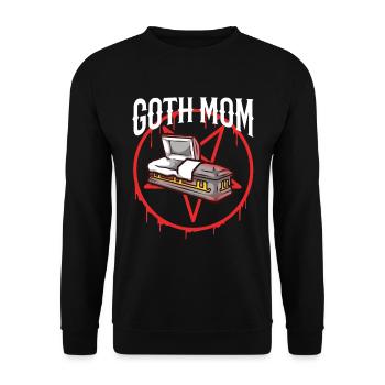 Maman gothique - Sweat-shirt Unisexe - noir - Devant - Alina (178cm) & Michal (187cm)