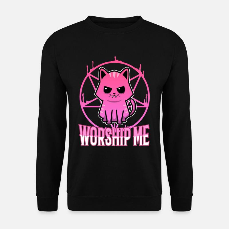 Worship me - Unisex Pullover - Schwarz