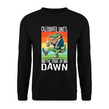 Faites la fête jusqu’à l’aube - Sweat-shirt Unisexe - noir - Devant - Alina (178cm) & Michal (187cm)