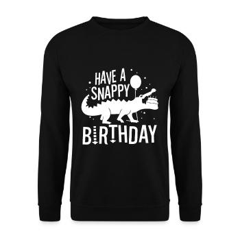 Passez un anniversaire mémorable - Sweat-shirt Unisexe - noir - Devant - Alina (178cm) & Michal (187cm)
